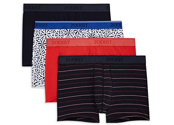 2(X)Ist No Show Trunks, Pack of 4