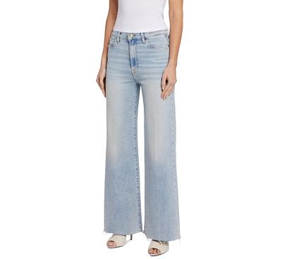 7 For All Mankind High Rise Wide Leg Jeans in Sunday