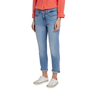 7 For All Mankind Josefina High Rise Crop Slim Jeans in Must