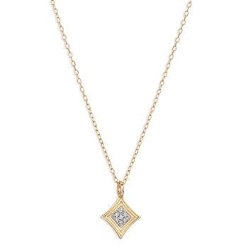 Adina Reyter 14K Yellow Gold Make Your Move Diamond Cluster Pendant Necklace, 17-18