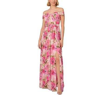 Adrianna Papell Off-the-Shoulder Gown