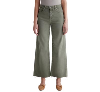 Ag Saige High Rise Cropped Jeans in Sulfur Dried Parsley