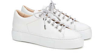Agl Women's Crystal Lace Up Platform Sneakers