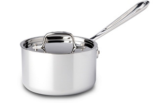 All Clad Stainless Steel 1.5 Quart Sauce Pan with Lid