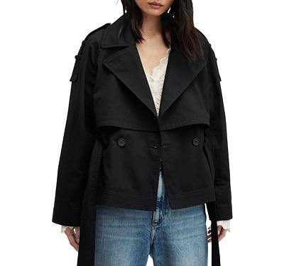 Allsaints Beckette Cropped Trench Coat