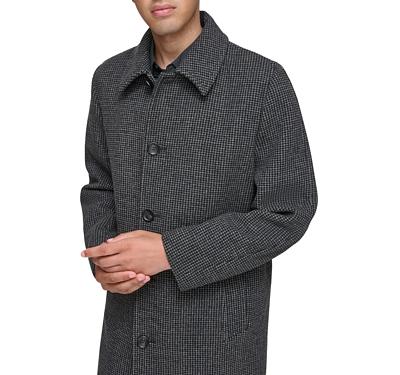 Andrew Marc Rennel Mini Houndstooth Check Top Coat