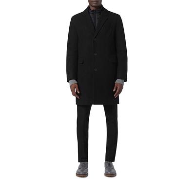 Andrew Marc Sheffield Slim Fit Single Breasted Overcoat