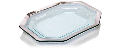 Annieglass Roman Antique Steak Platter