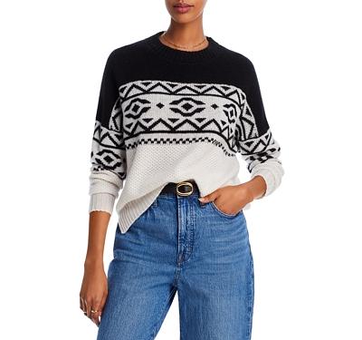 Aqua Cashmere Fair Isle Drop Shoulder Cashmere Sweater - 100% Exclusive