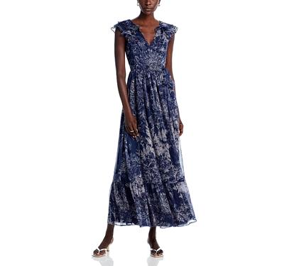 Aqua Floral Midi Wrap Dress - 100% Exclusive
