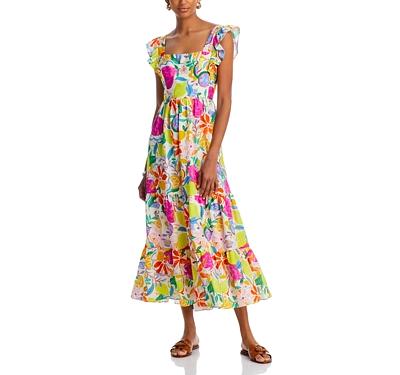 Aqua Fruit Floral Maxi Dress - 100% Exclusive