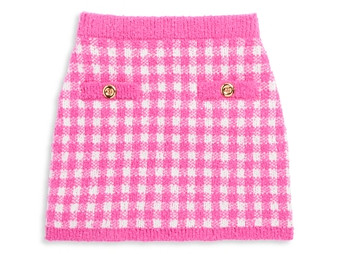 Aqua Girls' Check Mini Skirt, Little Kid, Big Kid - 100% Exclusive