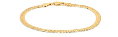 Aqua Herringbone Chain Bracelet - 100% Exclusive