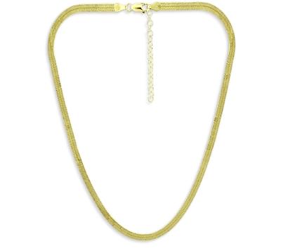 Aqua Herringbone Chain Collar Necklace, 18-20 - 100% Exclusive