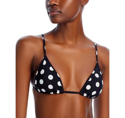 Aqua Polka Dot Triangle Bikini Top - 100% Exclusive