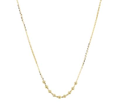 Argento Vivo Beaded Chain Necklace in 14K Gold-Plated Sterling Silver, 16