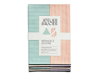 Atelier Saucier Marfa Stripe Napkins, Set of 4
