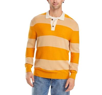 Atm Anthony Thomas Melillo Merino Wool & Cotton Sweater Knit Regular Fit Polo Shirt