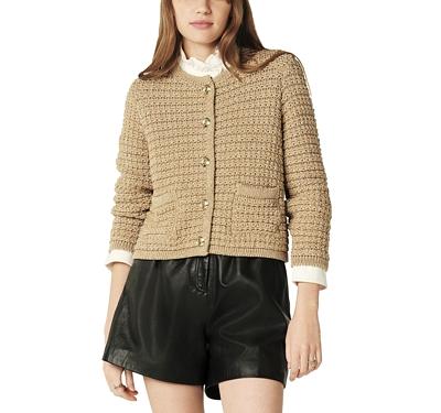 ba & sh Gaston Shimmer Cardigan Sweater