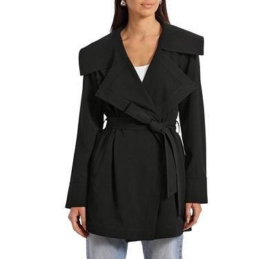 Bagatelle Belted Draped Trench Coat
