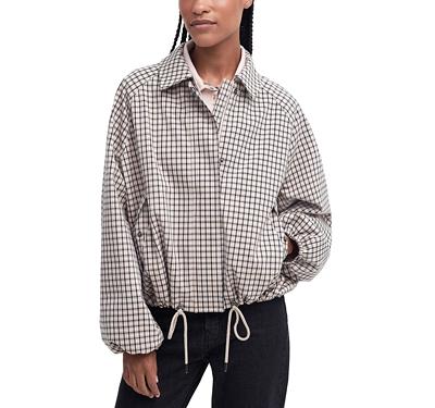 Barbour Check Charlene Zip Front Jacket