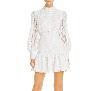 Bardot Remy Lace Long Sleeve Mini Dress