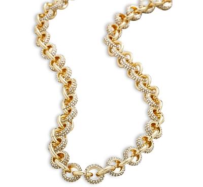 Baublebar Beth Pave Linked Ring Collar Necklace, 16-19