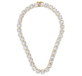Baublebar Olivia Cubic Zirconia Collar Necklace in Gold Tone, 17.75