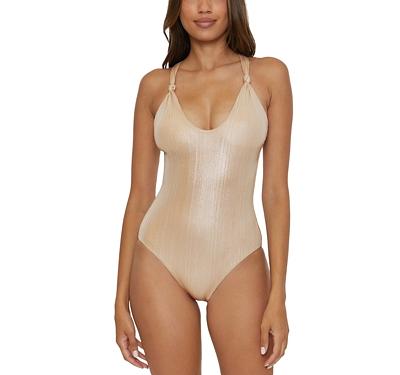 Becca by Rebecca Virtue Origami Knotted One Piece Swimsuit