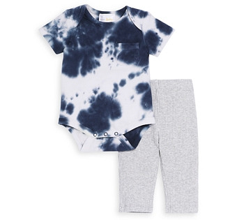 Bloomie's Baby Boys' Tie Dyed Bodysuit & Ribbed Pants Set, Baby - 100% Exclusive