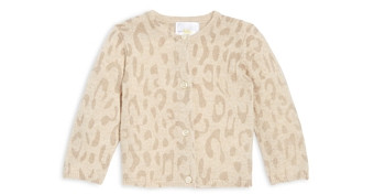 Bloomie's Baby Girls' Leopard Print Cashmere Cardigan - Baby