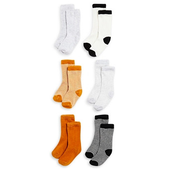 Bloomie's Baby Unisex Knit Socks, 6 Pack - Baby