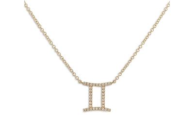 Adinas Jewels Pave Gemini Pendant Necklace, 16-18