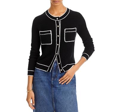 C by Bloomingdale's Cashmere Long Sleeve Tuck Stitch Cashmere Cardigan Sweater - 100% Exclusive