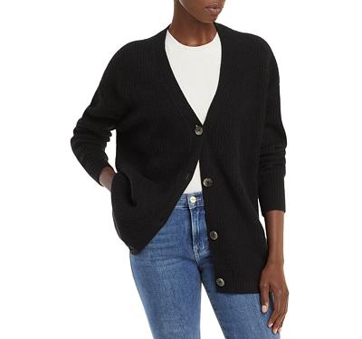 C by Bloomingdale's Cashmere Ribbed Oversized Cashmere Cardigan - 100% Exclusive