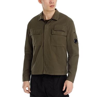 C.p. Company Long Sleeve Zip and Snap Shirt Jacket