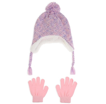 Capelli Girls' Multi Color Hat & Gloves Set - Big Kid