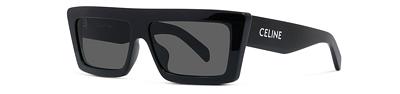 Celine Monochroms Rectangular Sunglasses, 57mm
