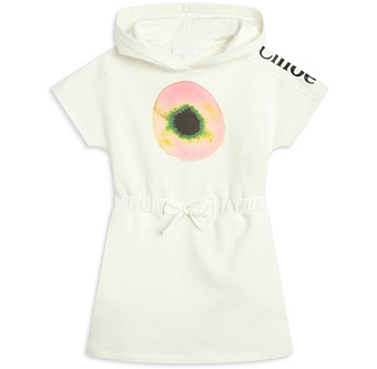 Chloe Girls' Cotton Hooded Dress - Little Kid, Big Kid