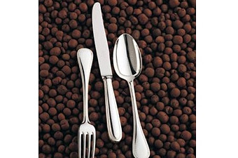 Christofle Perles Stainless Steel 5 Piece Place Setting