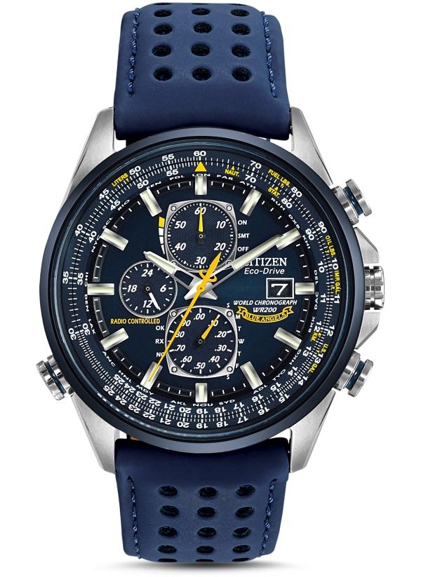 Citizen Blue Angels World Chrono A-t Watch, 43mm