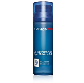 ClarinsMen Super Hydrating Moisturizer Cooling Gel, All Skin Types 1.7 oz.