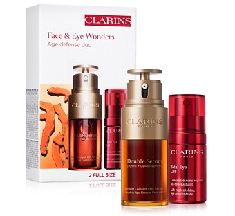 Clarins Face & Eye Wonders Anti-Aging Skincare Gift Set ($184 value)