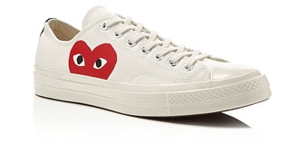 Comme Des Garcons Play X Converse Unisex Chuck Taylor Lace Up Low Top  Sneakers | available