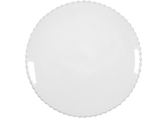 Costa Nova White Pearl Dinner Plate