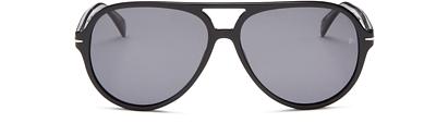 David Beckham Polarized Brow Bar Aviator Sunglasses, 60mm
