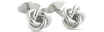 David Donahue Sterling Silver Knot Cufflinks