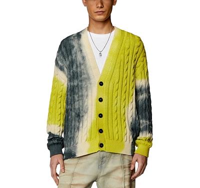 Diesel Jonny Relaxed Fit Cable Knit Cardigan Sweater