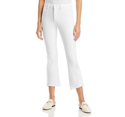 DL1961 Bridget High Rise Instasculpt Cropped Bootcut Jeans in Milk Frayed
