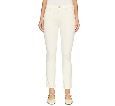 DL1961 Mara High Rise Ankle Straight Jeans in White